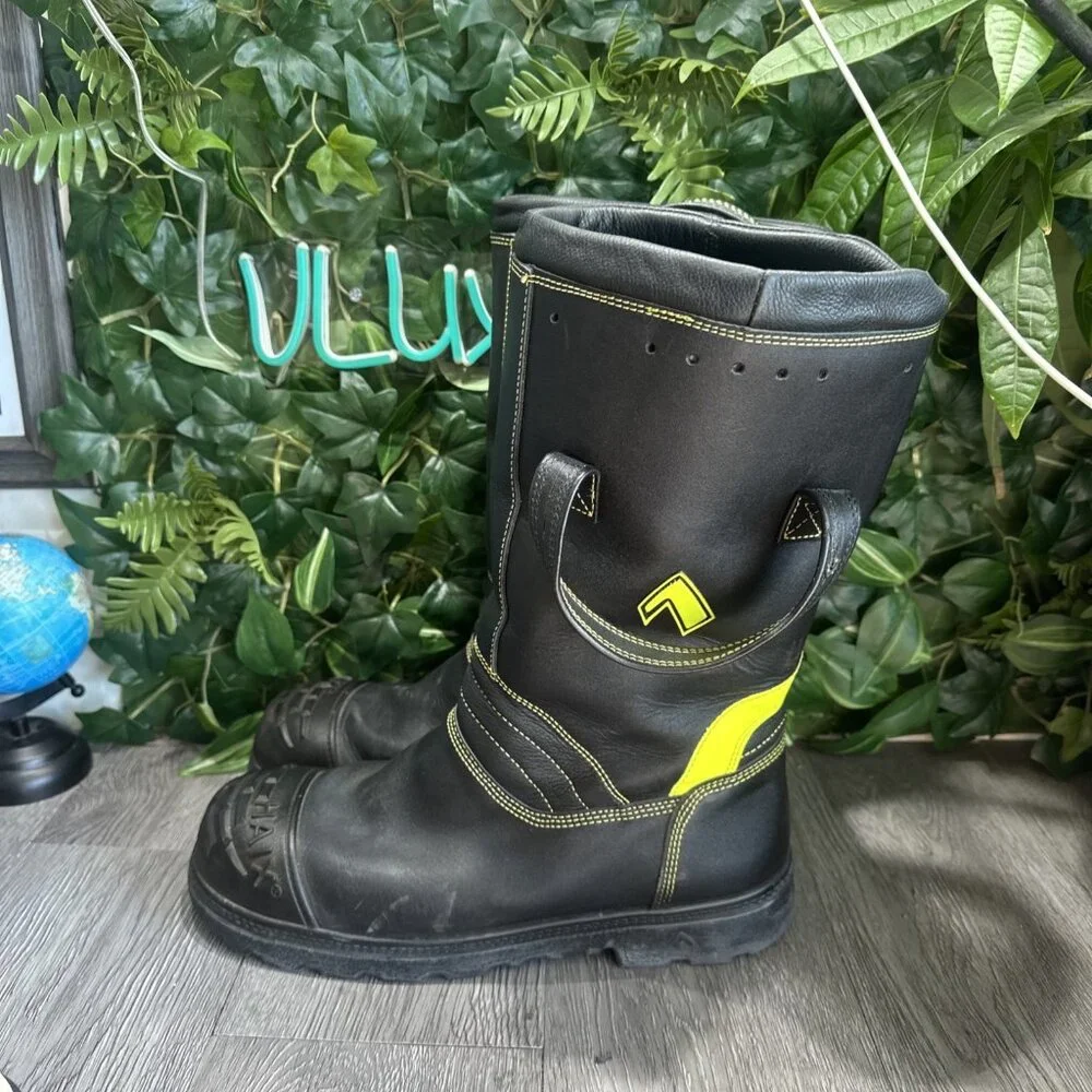 HIAX Fire Hunter Xtreme leather Structural Firefighting Fire Boots Size 11.5 M